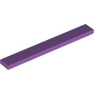 Lego destička 1x8, levandulová střední (6039270, 6146876)
